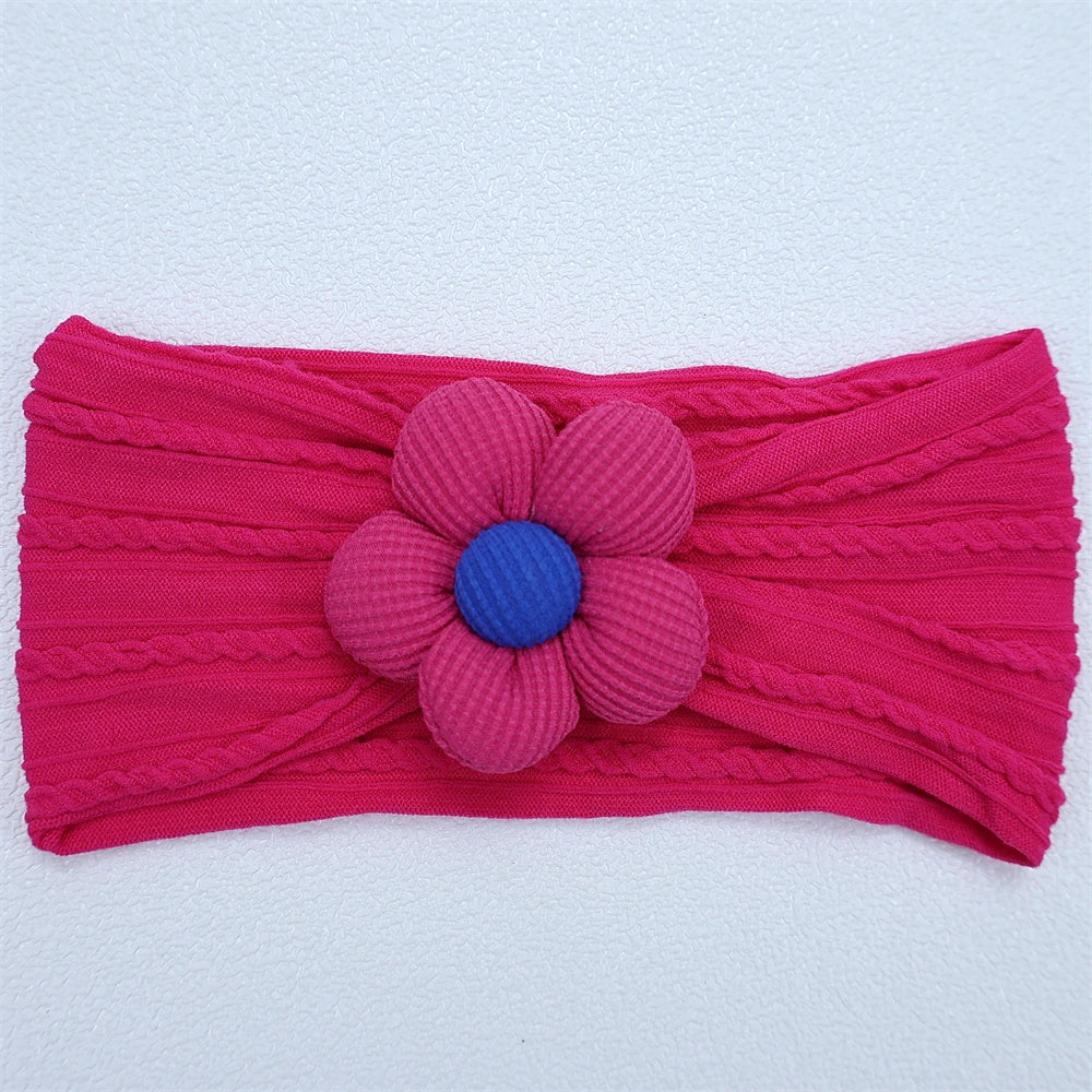 Soft Flower Nylon Baby Headband