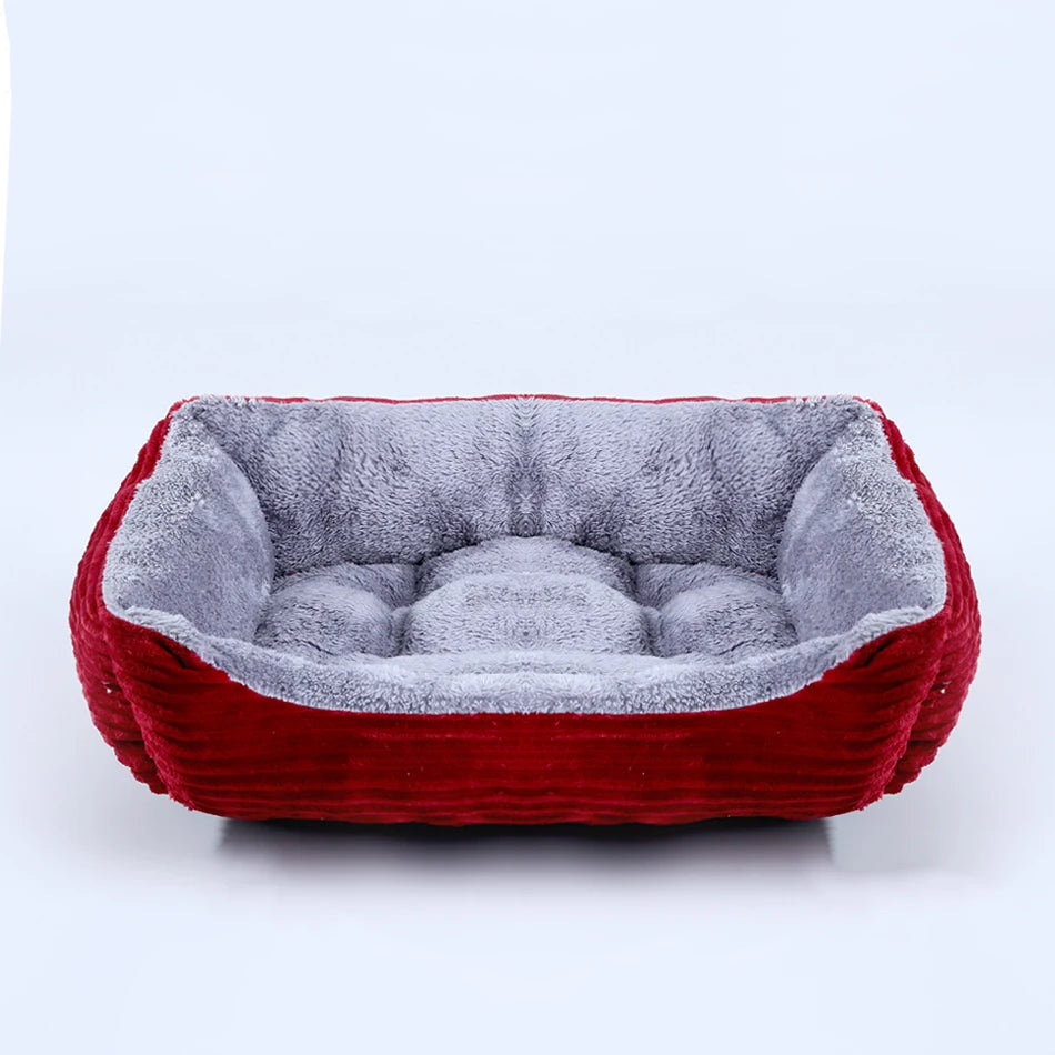 Plush Square Pet Sofa Bed