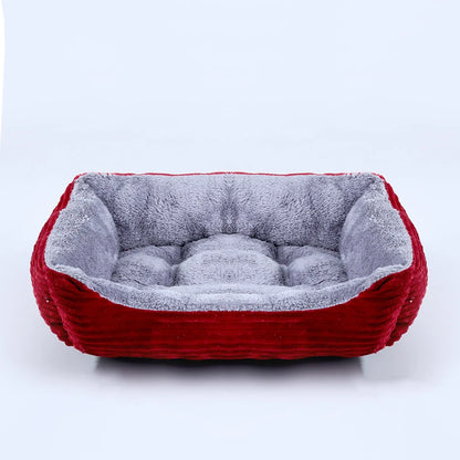 Plush Square Pet Sofa Bed