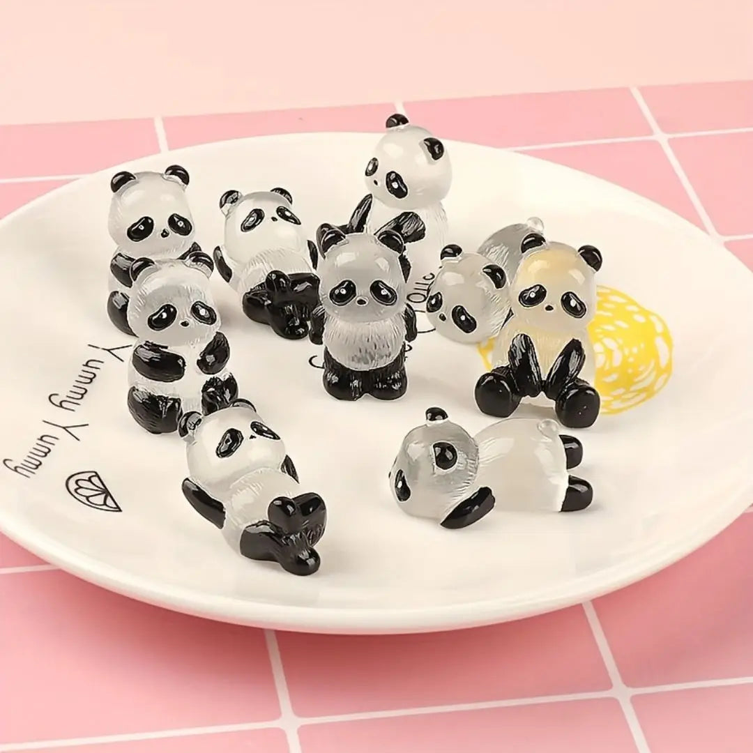 Glow-in-the-Dark Panda Garden Decoration