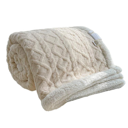 Thick Winter Warm Blanket for Bed Artificial Lamb Cashmere Weighted Blankets Soft Comfortable Warmth Quilt Comforter Warm Quilt