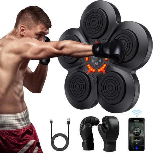 2024 LED Electronic Music Boxing Machine, Wall-Mounted Trainer