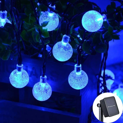 Solar Crystal Globe LED Lights