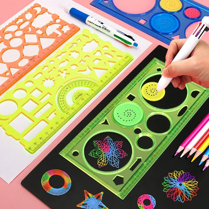 Spirograph Drawing Stencils Set for Kids