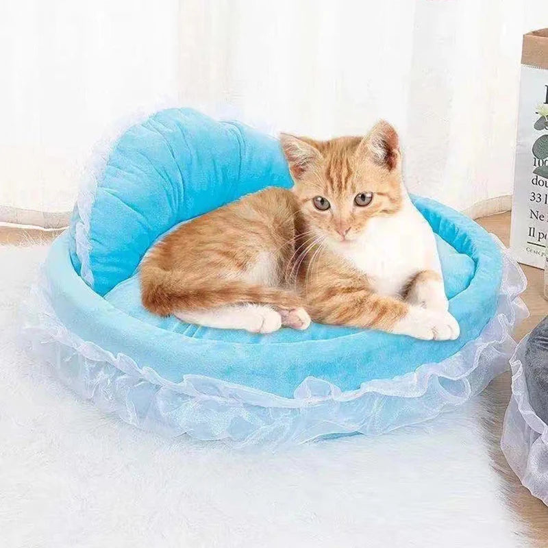 Detachable Bow Lace Dog Bed