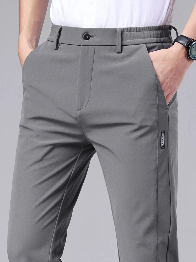 Men's Loose Fit Formal Suit Pants