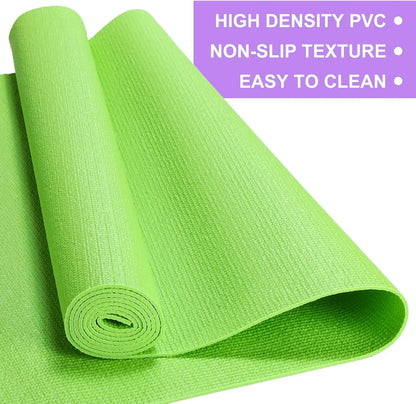 Thick Yoga Mat Bulk, 68'' x 24'' x 3mm Exercise Workout Mat Non Slip Fitness Yoga Pad for Women Gym Home Yoga Pilates, Easy to C