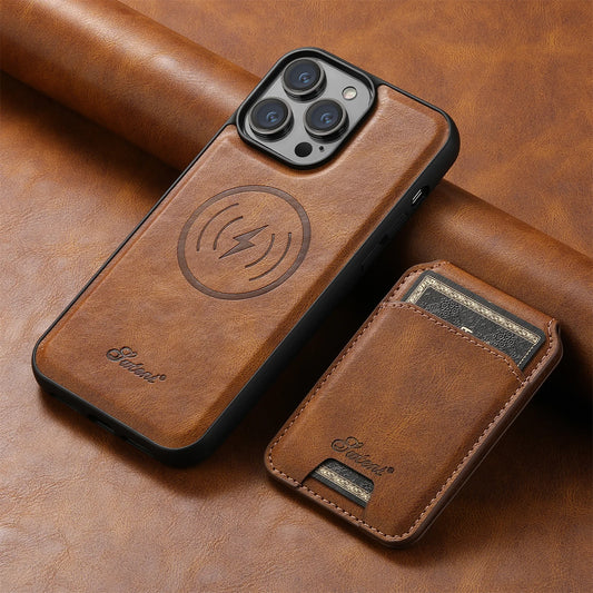 Leather Wallet Phone Case Magsafe