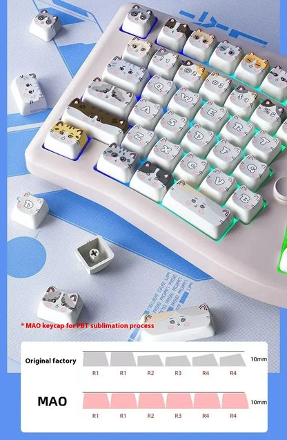 Leobog Alice A75 Mechanical Keyboard 3Mode 2.4G Bluetooth Wireless Keyboard Keycaps PBT Hot swap RGB Custom Gamer Keyboard Gifts