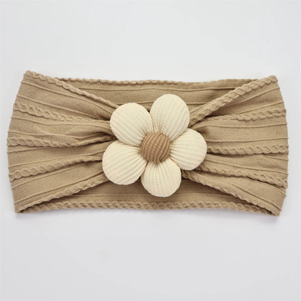 Soft Flower Nylon Baby Headband