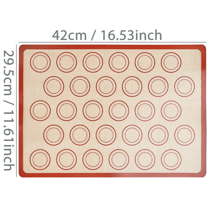 1PC Silicone Baking Mat for Oven, Reusable Non Stick Heat Resistant Bakeware Sheets Liner, Baking Tools for Cookie Macaron Bread