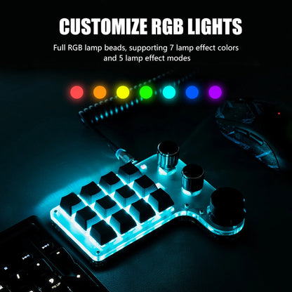 Programmable Keyboard Custom PC 12 Key 3 Knob Bluetooth/USB Wired Customized Hot Swap Shortcut Key for PC Macbook Laptop