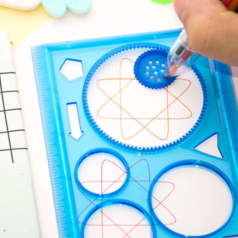 Spirograph Drawing Stencils Set for Kids