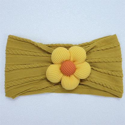 Soft Flower Nylon Baby Headband