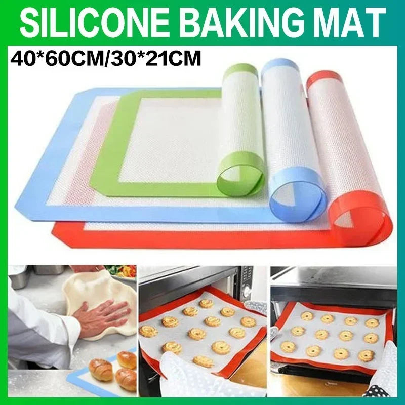 JJYY Food Grade Silicone Baking Mat High Temperature Oven Mat Non-stick Baking Tray Mat