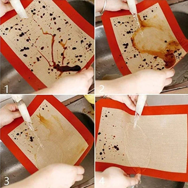 JJYY Food Grade Silicone Baking Mat High Temperature Oven Mat Non-stick Baking Tray Mat