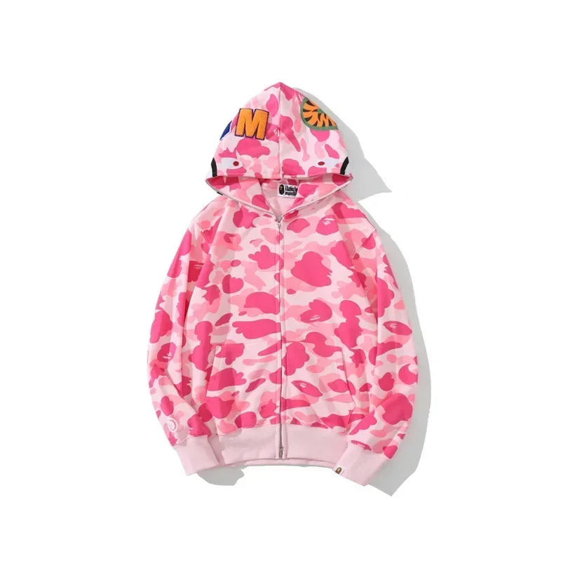 100% Cotton Shark Camouflage Hoodie