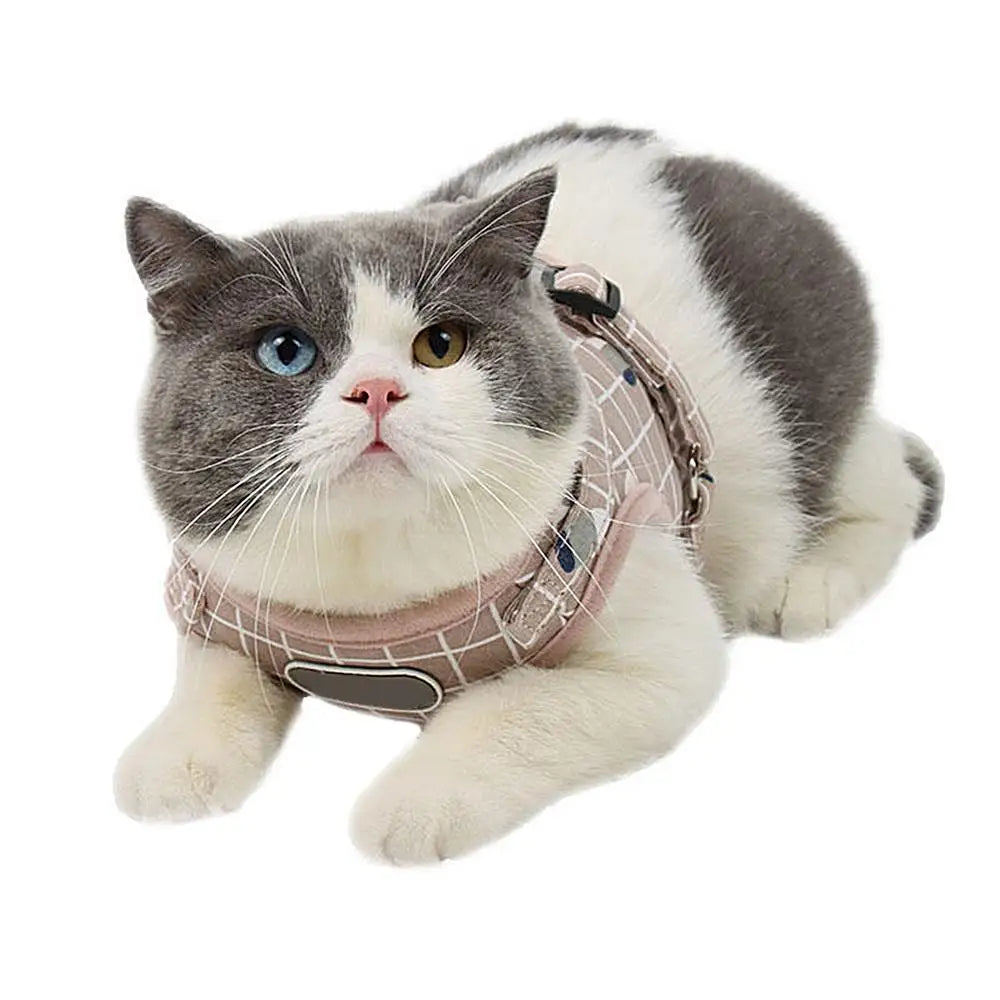 Cats Chest Harness Soft Adjustable No Pull Cat Harness Breathable Weather Mesh Comfortable Pet Accessories For Cats & Small Dogs