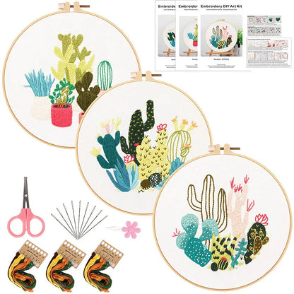 Embroidery Kit for Beginners Set