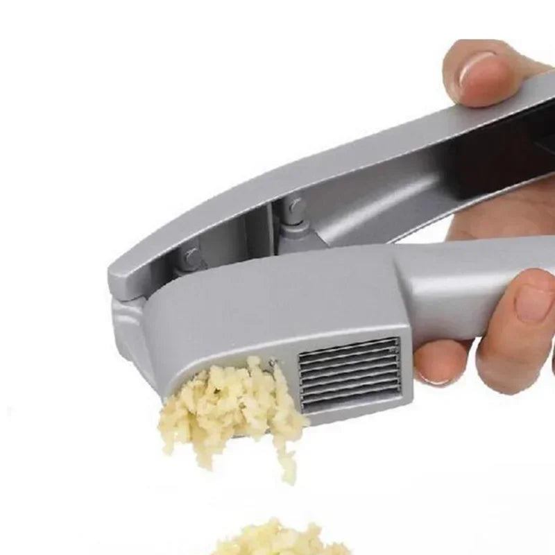 2 In 1 Multifunctional Garlic Press Garlic Slicer Zinc Alloy Manual Kitchen Accessories