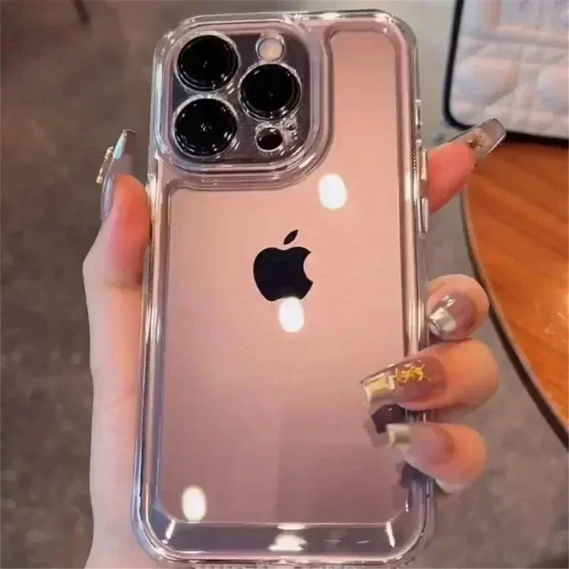 Luxury Transparent Shockproof iPhone Case