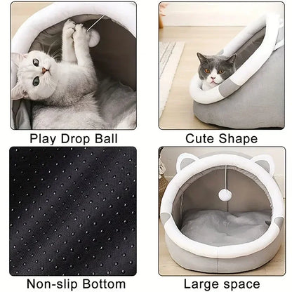 Cozy Round Cat Bed House