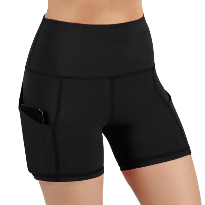 High Waist Hip Lifting Yoga Shorts for Women