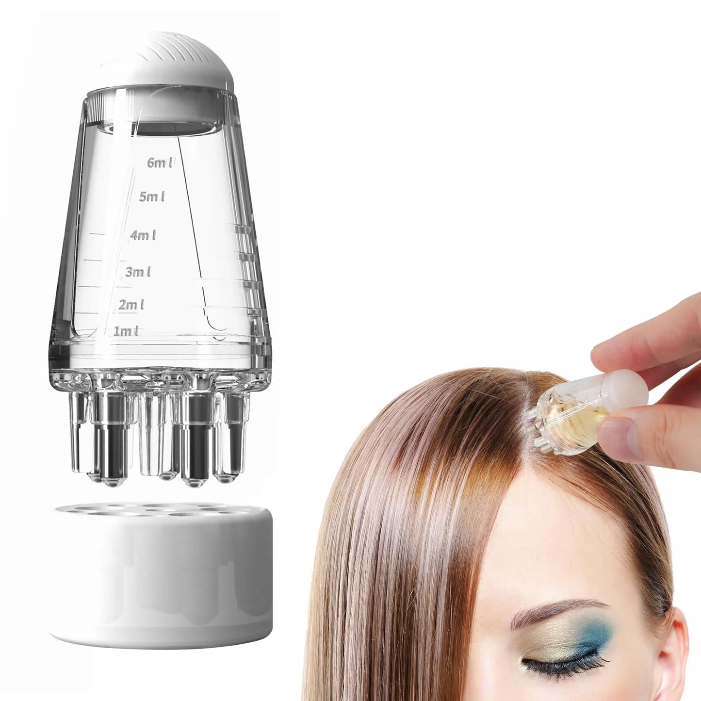 Hair Oil Applicator Scalp Massager