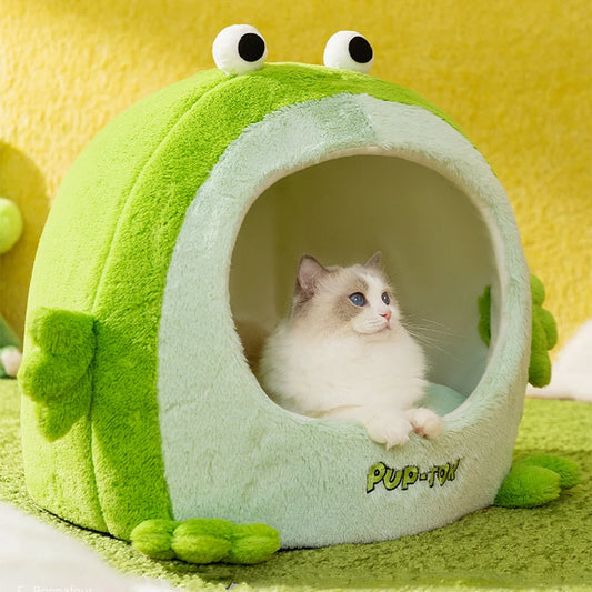 Cozy Plush Cat Bed Tent