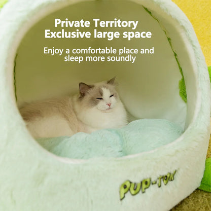 Cozy Plush Cat Bed Tent