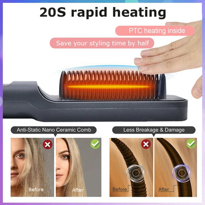 Multifunctional Electric Hair Straightener Comb