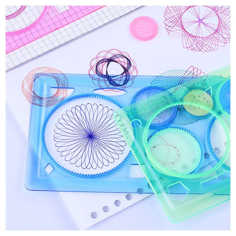 Spirograph Drawing Stencils Set for Kids