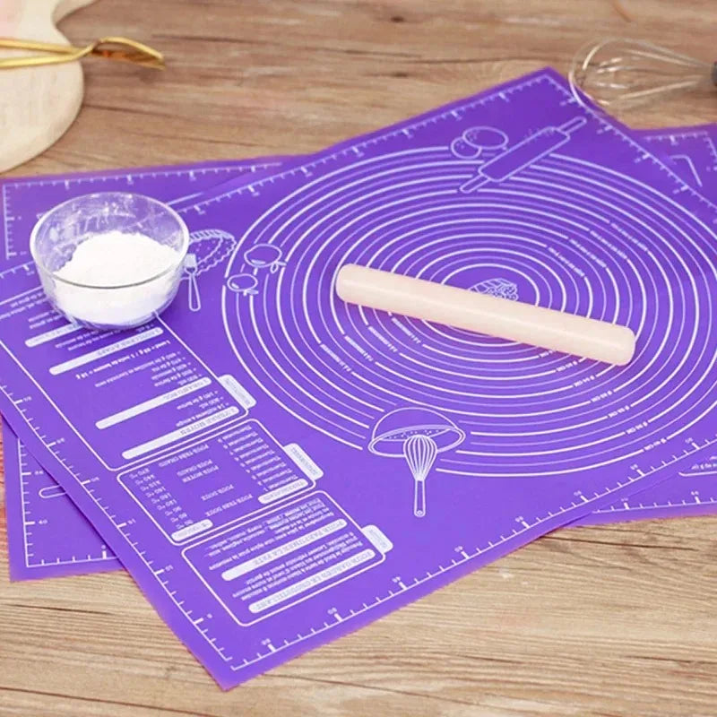 Silicone Kneading Dough Mat Set