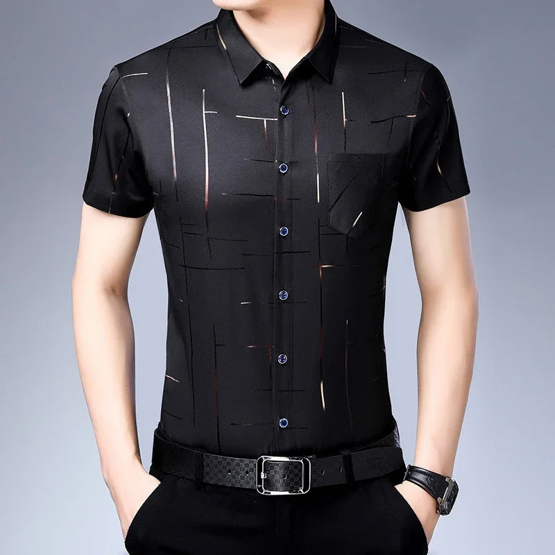 Men's Business Casual No-Iron Shirt