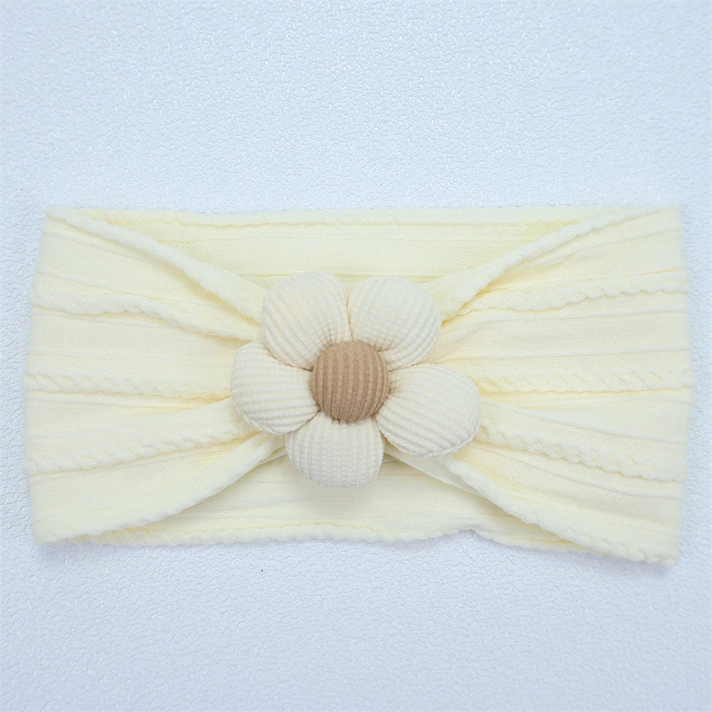 Soft Flower Nylon Baby Headband