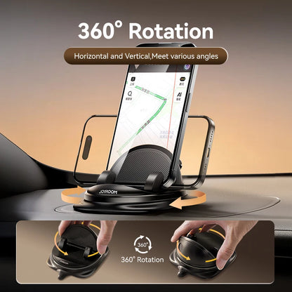 Joyroom Dashboard Car Phone Holder Universal 360° Rotation Silicone Phone Mount One-Handed Operation Phone Holder For Car Use