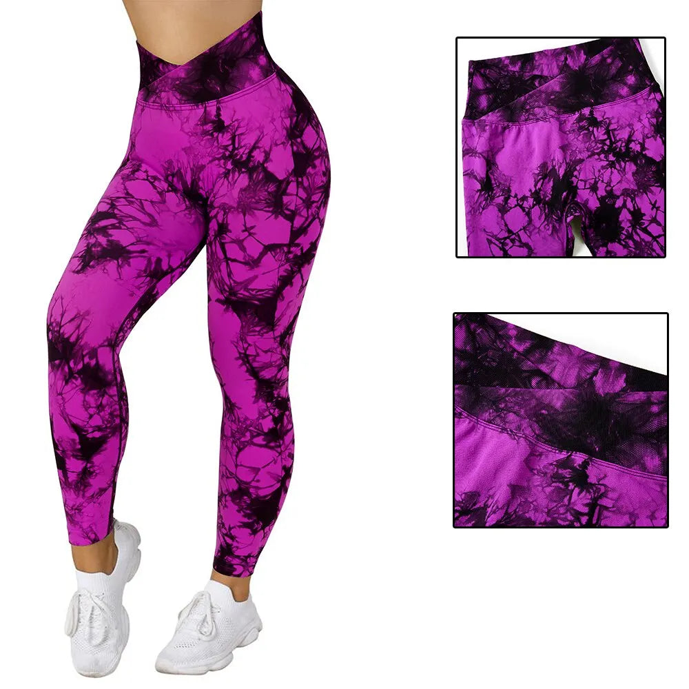 Tie-Dye Scrunch Butt Workout Leggings