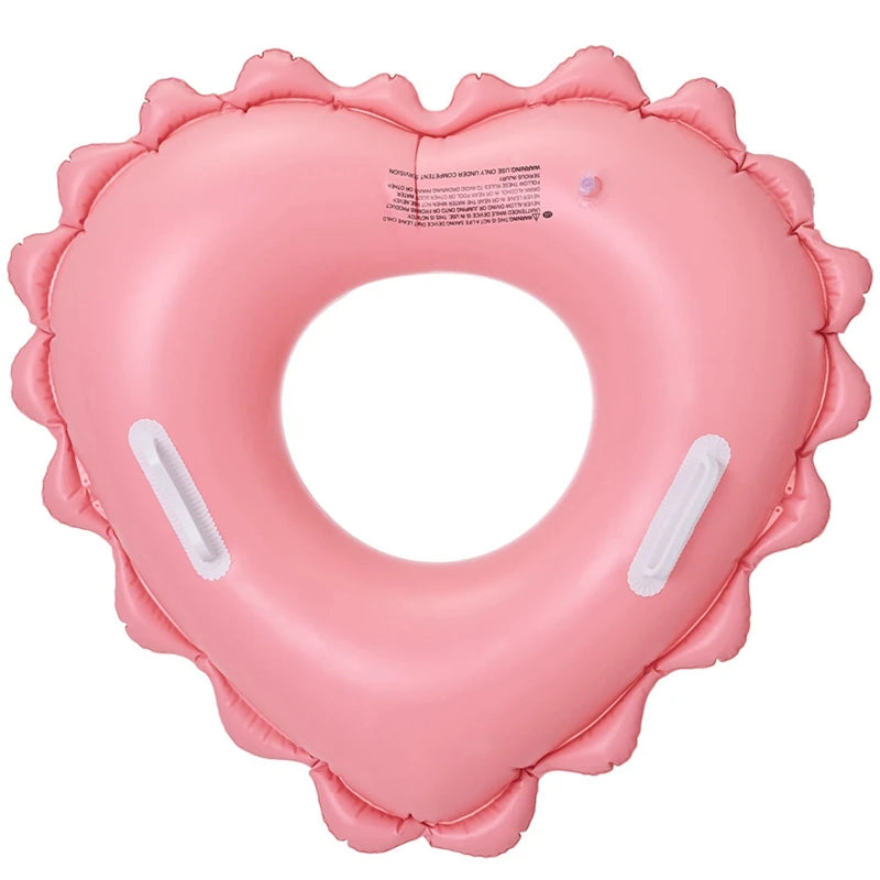 Heart-Shaped Pink Inflatable Mattress