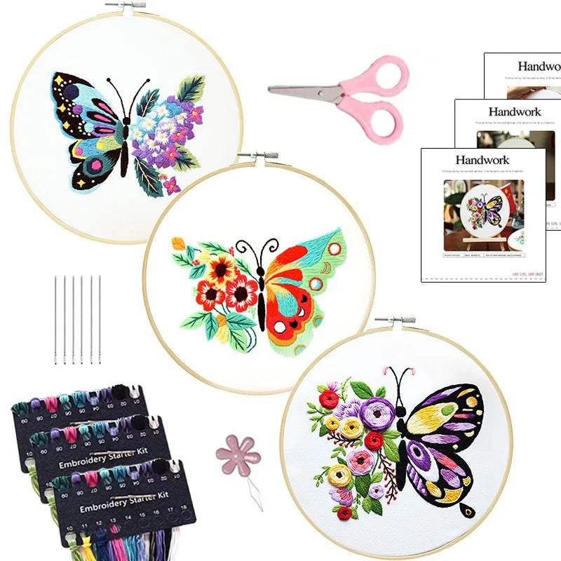 Embroidery Kit for Beginners Set