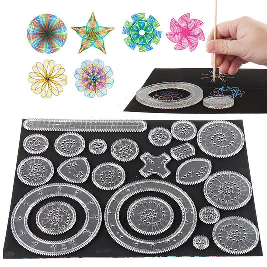 Rainbow Spirograph Art Craft Kit