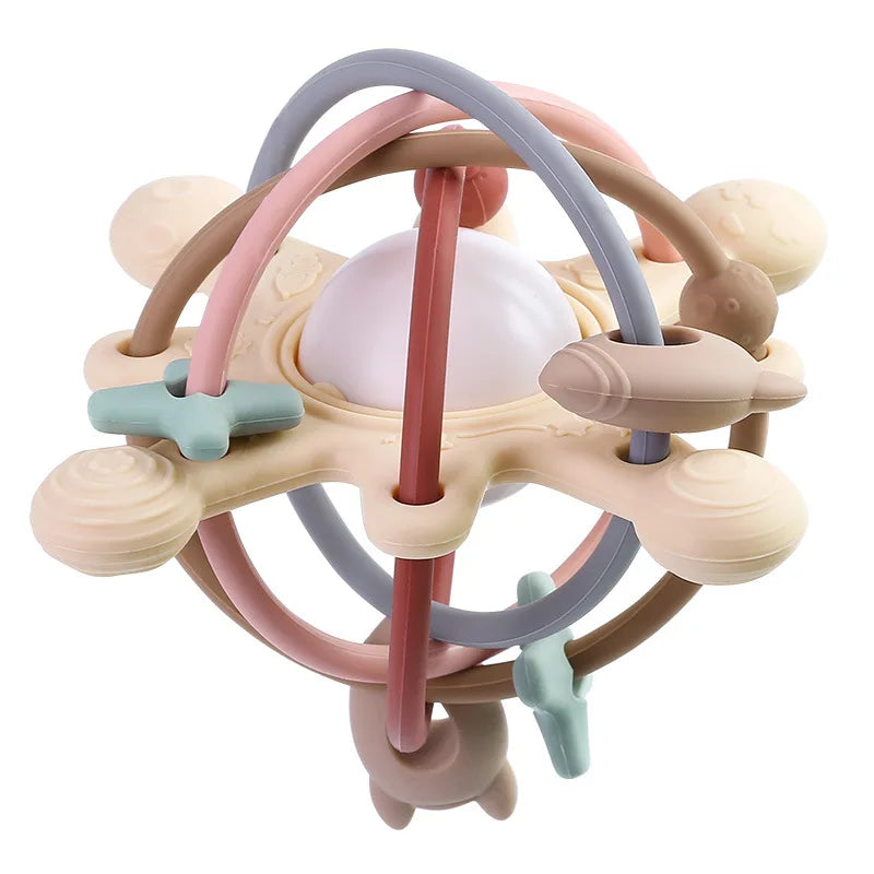 Silicone Montessori Rattle Baby Toy