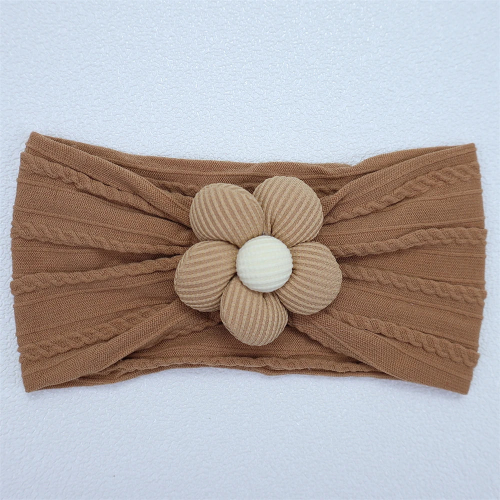 Soft Flower Nylon Baby Headband