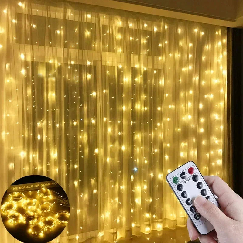 USB Fairy Curtain Lights Garland