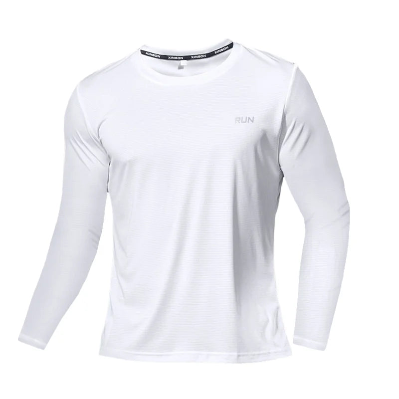 Men's Summer Ice Silk Long Sleeve T-Shirt