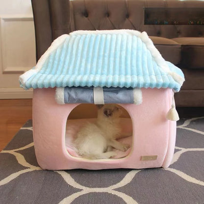 Foldable Winter Pet Bed Tent