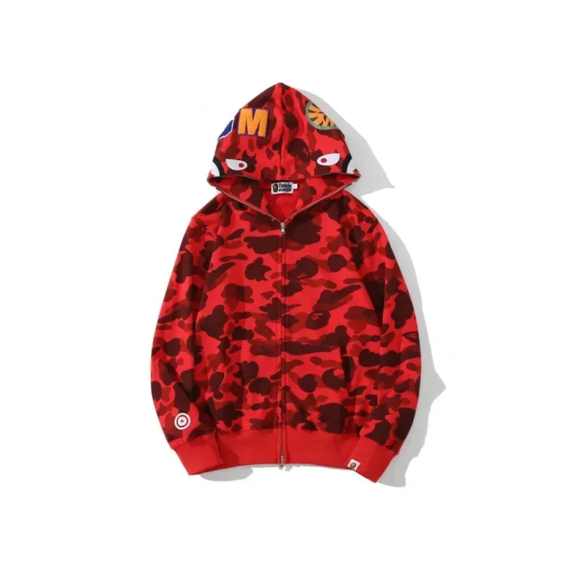 100% Cotton Shark Camouflage Hoodie