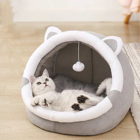 Cozy Semi-Closed Cat Nest