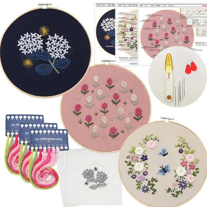 Embroidery Kit for Beginners Set