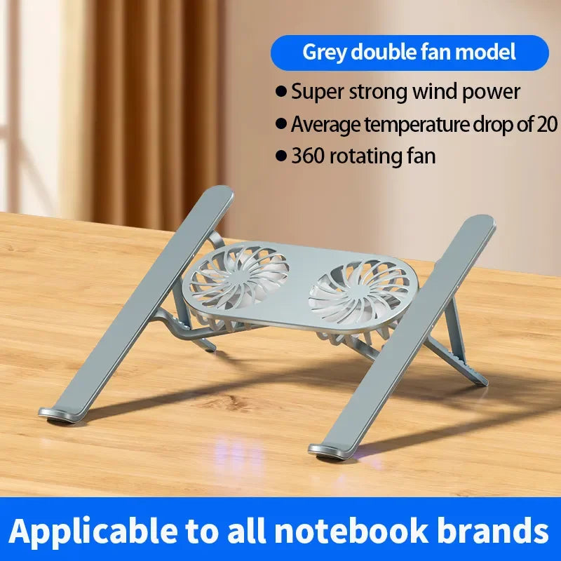 Portable Dual Fan Laptop Cooler