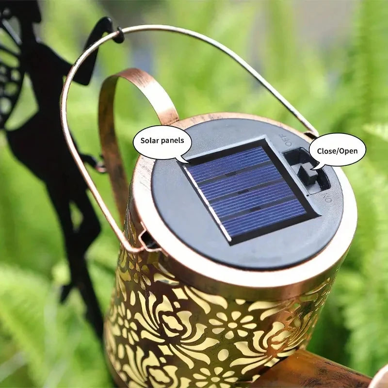 Solar Watering Can Fairy Lights